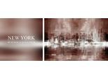 Leinwandbild QUEENCE "New York", bunt (farbe bild(er): bunt), B:100cm H:40cm T:2cm, Canvas, Holzrahmen, Bilder, Leinwandbild, Premium-Leinwandstoff, Handarbeit aus Deutschland, Spruch, 2er Set
