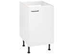 Spülenschrank OPTIFIT "Elga", weiß (weiß, weiß), B:50cm H:87cm T:58,4cm, Holzwerkstoff, Schränke, Spülenschrank, mit Soft-Close-Funktion, höhenverstellbaren Füßen, Breite 50 cm