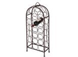 Flaschenhalter AMBIENTE HAUS "Flaschenständer kl. 85cm- antikbraun", braun (antikbraun), B:32cm H:85cm L:32cm, Eisen, Flaschenhalter, Flaschenhalter