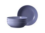 Schale SELTMANN WEIDEN "Foodbowls Beat Color Glaze ø 25,5 cm 4er Set", lila (fliederblau), L:25,5cm, Schüsseln, Schale
