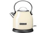 KITCHENAID Wasserkocher "5KEK1222EAC ALMOND CREAM", braun (almond cream), B:17,8cm H:26,16cm T:22,6cm, Wasserkocher, Wasserkocher