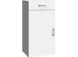 Kombikommode WIMEX "Multiraumkonzept", weiß, B:40cm H:98cm T:48cm, Holzwerkstoff, Sideboards, Kombikommode, Schubkästen auf Metallschienen