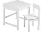 Kinderschreibtisch ROBA "Schulpult, weiß", weiß, Tische, Kinder, B/H/T: 55cm x 58cm x 49cm, Kinderschreibtisch, inkluisve Stuhl, B:55cm H:58cm T:49cm