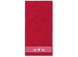 Handtuch DYCKHOFF "Oktoberfest", rot (granat), B:50cm L:100cm, Frottier, Frottier, Handtücher, Handtuch, Made in Germany