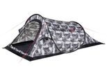 Wurfzelt HIGH PEAK "Pop up Zelt Campo", grün (camouflage), Zelte, B/H/L: 120cm x 90cm x 220cm, Wurfzelt, B:120cm H:90cm L:220cm