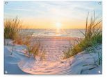 Poster REINDERS "Sonnenuntergang", beige (farbe bild(er): beige), B:80cm H:60cm T:0,1cm, Leinwand, Bilder, Poster