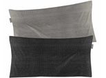 Kissenbezug IRISETTE "Wave-HK 8557", grau, B:40cm L:80cm, Mako-Satin, Obermaterial: 100% Baumwolle, Kissenbezüge, Kissenbezug, anschmiegsam und atmungsaktiv