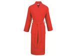 Unisex-Bademantel CARL ROSS "supercombed light" Gr. L, intense rot, pink, L:130cm, Frottier, Hausmäntel, Unisex-Bademantel, Kimono
