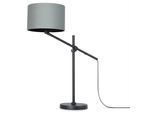 PACO HOME Tischleuchte "TOM", schwarz (grau), 1, Ø 28cm H: 78,1cm, Leuchten, mit kompatiblen Dimmer und Leuchtmittel, Tischleuchte