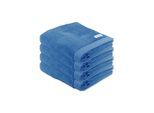 Handtuch TOM TAILOR "Handtuch Color Bath Towel 4er Pack" Gr. M, blau, B:50cm, Obermaterial: 100% Baumwolle CO., Handtücher, Handtuch