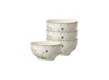Schale VILLEROY & BOCH "French-Bols Colourful Spring 750 ml 4er Set bunt", bunt, Schüsseln, Schale