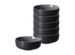Schale RITZENHOFF & BREKER "Müslischalen Jasper ø 14.0 cm 6er Set", schwarz, L:14cm, Schüsseln, Schale