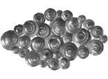 Wanddekoobjekt KAYOOM "Wanddeko Domizil 225", silber, B:80cm, Metall, Wanddekoobjekte, Wanddekoobjekt, sorgfältige Handarbeit, Unikat, kunstvoll