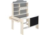 Kaufladen ROBA "Verkaufsstand weiß/grau", grau (weiß, grau), Kaufläden, KinderB:100cm H:120cm T:78cm, Kaufladen, B:100cm H:120cm T:78cm