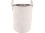 Wäschesack KLEINE WOLKE "Roy", beige (natur), B:30cm H:38cm T:30cm Ø:30cm, Polyester, Wäschesammler, Wäschesack, in verschiedenen Farben und Größen erhältlich