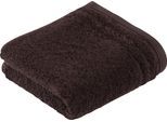 Gaestehandtuecher VOSSEN "Vienna Style Supersoft", braun (schwarz braun), B:30cm L:50cm, Walkfrottee, Baumwolle, Handtücher, Gaestehandtuecher, im Set, supersoft Baumwolle