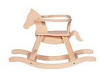 Schaukelpferd PINOLINO, beige (natur), Schaukeltiere, BabyB:31cm H:58cm L:86cm, Holz, Schaukelpferd, aus vollmassivem Holz; Made in Europe, B:31cm H:58cm L:86cm