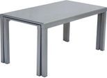 Gartentisch MERXX "Flex Ausziehtisch", silber (silber, silber, grau), B:89cm H:79cm T:160cm, Aluminium;Sicherheitsglas, Tische, Gartentisch, erweiterbar, BxT: ca. 89/75 x 160/320 cm, auch separat aufstellbar
