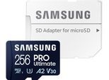 SAMSUNG Speicherkarte "Pro Ultimate", blau (blau 2), 256 GB, Speicherkarten, Speicherkarte