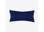 Kissenbezug WOLKENFELD "Mako-Satin Baumwolle Kopfkissenbezug - Premium Kissenbezug", blau (marine blau), B:40cm L:80cm, Mako-Satin, Obermaterial: 100% Polyester, Kissenbezüge, Kissenbezug, Größe 80x80 und 40x80 cm; versteckter Reißverschluss