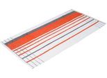 Handtücher GÖZZE "Berlin Streifen", orange (orange, anthrazit), B:50cm L:100cm, Frottier, Obermaterial: 100% Baumwolle, Handtücher, Handtücher