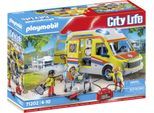 Konstruktions-Spielset PLAYMOBIL "Rettungswagen mit Licht und Sound (71202), My City Life", bunt, Spielbausteine, Kinder, Kunststoff, Konstruktions-Spielset, mit Licht und Soundmodul