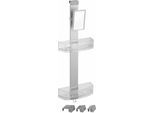 Duschablage WENKO "Premium", silber (silberfarben), B:25cm H:71cm T:10cm, Edelstahl, Regale, Duschablage