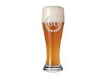 Bierglas LUXENTU "Weizenbierglas mit Gravur 60. Jubiläum 0,5 l transparent", bunt (transparent), 1 tlg., Glas, Trinkgefäße, Bierglas