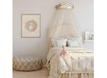 Wandbild KOMAR "Disney Lilo and Stitch Move with Love", beige (farbe bild(er): beige,rosa), Disney, 1 Stk., Vlies, Bilder, Wandbild, 50 x 70 cm (Breite x Höhe) - Kinderzimmer, Dekoration
