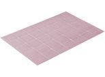 Badematte VOSSEN "»Pratos«", lila (sea lavender), H:12mm, Baumwolle, Badematten, Badematte, Badteppich, Uni Farben, Rauten Design