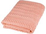 Duschtuch ROSS "Sensual 9001", orange (peach pink), B:75cm L:140cm, Frottier, Obermaterial: 100% Baumwolle, Handtücher, Duschtuch, 100% Baumwolle