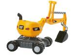 Spielzeug-Aufsitzbagger ROLLY TOYS "Digger CAT", gelb, Spielzeugfahrzeuge, KinderB:43cm H:74cm T:102cm, Kunststoff, Spielzeug-Aufsitzbagger, BxTxH: 43x102x74 cm, B:43cm H:74cm T:102cm