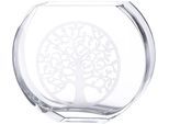 Tischvase CASABLANCA BY GILDE "Lebensbaum", transparent, B:27cm H:23cm T:8,5cm, Glas, Vasen, Tischvase, Vase aus Glas