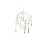 NÄVE LED Pendelleuchte "Araneus", grau (chromfarben), 1, H: 16cm, 1 Stk., Leuchten, Material:rostfreier Stahl/Kunststoff, chrom, LED Pendelleuchte
