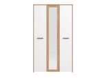 Kleiderschrank INOSIGN "Varadero, 2 moderne Farbkombinationen mit schwarzen Griffen", weiß (opaque weiß), B:119cm H:203,5cm T:53cm, Holzwerkstoff, Schränke, Kleiderschrank, mit 1 Spiegeltür, in den Breiten 119 und 157cm, FSC-zertifiziert