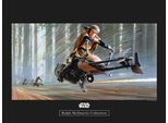 Bild KOMAR "Star Wars Classic RMQ Endor Speeder", bunt (farbe bild(er): bunt), B:40cm H:30cm, Holz, Papier, Bilder, Bild, Wandbild zur Dekoration im Kinderzimmer - ohne Rahmen