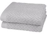 Handtücher ROSS "Harmony", grau (kiesel), B:50cm L:100cm, Frottier, Baumwolle, Handtücher, Handtücher, 100 % Baumwolle, Hoch Tief Struktur, viele Farben