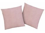Kissenbezüge OTTO HOME "Melli Kissenbezug, OEKO-TEX und Made in Green zertifiziert", rosa (altrosa, meliert), B:80cm L:80cm, Linon, Obermaterial: 100% Baumwolle, Kissenbezüge, Kissenbezüge
