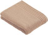Saunatuch VOSSEN "Vienna Style Supersoft", beige, B:100cm L:150cm, Walkfrottee, Baumwolle, Handtücher, Saunatuch, mit Bordüre