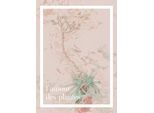 Bild KOMAR "PLANT ART L'amour des plantes", rosa (farbe bild(er): rosa), B:50cm H:70cm, Holz, Papier, Bilder, Bild, Wandbild zur Dekoration - ohne Rahmen