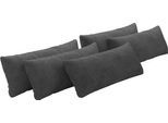 Sofakissen OTTO HOME "Mikado", grau (dunkelgrau), B:65cm H:25cm T:10cm, 100% Polyester, Polsterauflagen, Sofakissen, 3,5,6,7-teilige Kissen-Sets zur Auswahl