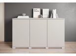 Sideboard OTTO HOME "Kenia, moderne grifflose Kommode mit 3 Türen, Breite 120 cm", kaschmir, B:120cm H:69,7cm T:39,5cm, Sideboards, Sideboard, Push-to-Open-Fronten, höhenverstellbaren Einlegeböden