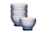 Schale VILLEROY & BOCH "Dessertschalen Boston Coloured ø 11,7 cm 4er Set", blau, Schüsseln, Schale