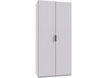 Kleiderschrank WIMEX "Oxford by fresh to go, in 3 Breiten, Made in Germany", weiß, B:100cm H:216cm T:58cm, Holzwerkstoff, Schränke, Kleiderschrank, mit hochwertigen Falttüren für den perfekten Überblick