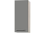 Hängeschrank OPTIFIT "Bern", grau (basaltgrau, akaziefarben), B:30cm H:70,4cm T:34,9cm, Schränke, Hängeschrank, Breite 30 cm, 70 cm hoch, mit 1 Tür, mit Metallgriff