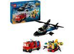 Konstruktionsspielsteine LEGO "Kombinationsset mit Hubschrauber, Löschauto und U-Boot (60462)", bunt, Spielbausteine, Kinder, Kunststoff, Konstruktionsspielsteine, LEGO City; Made in Europe