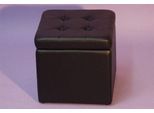 Sitzwürfel INOSIGN, schwarz, B:40cm H:40cm T:41cm, Hocker, Sitzwürfel