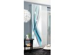 Schiebegardine HOME WOHNIDEEN "GLIWE" Gr. 1, blau (aquablau), B:60cm H:245cm, Polyester, Gardinen, Schiebegardine, Schiebevorhang bedruckt