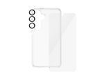 PANZERGLASS Displayschutzglas "3-in-1 Bundle Set Screen Protector, HardCase, Hoops", transparent, B:11cm H:1,4cm T:19,6mm, Displayfolien, Displayschutzfolie, Schutzfolie, Bildschirmschutz, kratz- & stoßfest, Displayschutzglas
