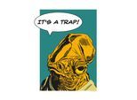 Bild KOMAR "Star Wars Classic Comic Quote Ackbar", bunt (farbe bild(er): bunt), B:30cm H:40cm, Holz, Papier, Bilder, Bild, Wandbild zur Dekoration im Kinderzimmer - ohne Rahmen